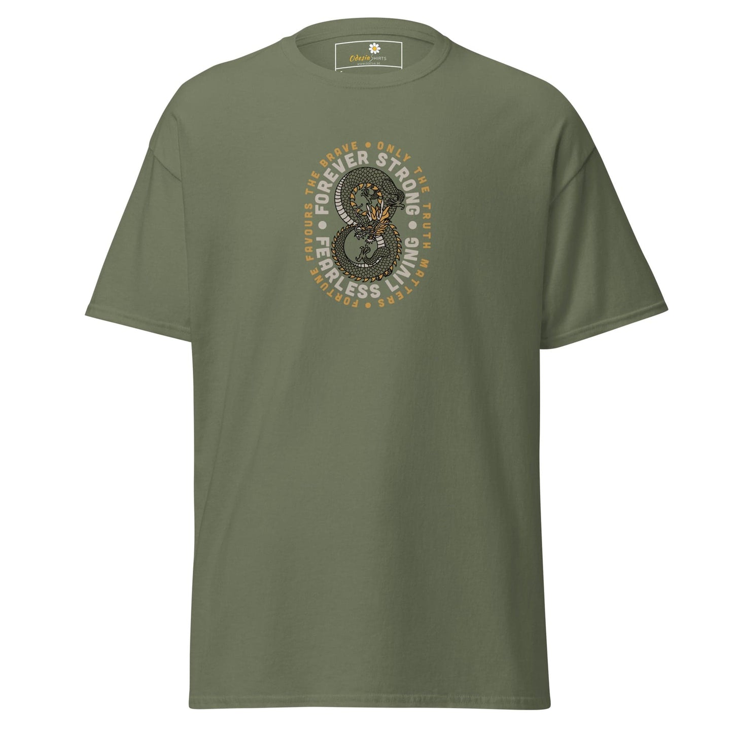 Art T-shirt Design Tee • Man / Woman • [s-xl] - Military Green / s