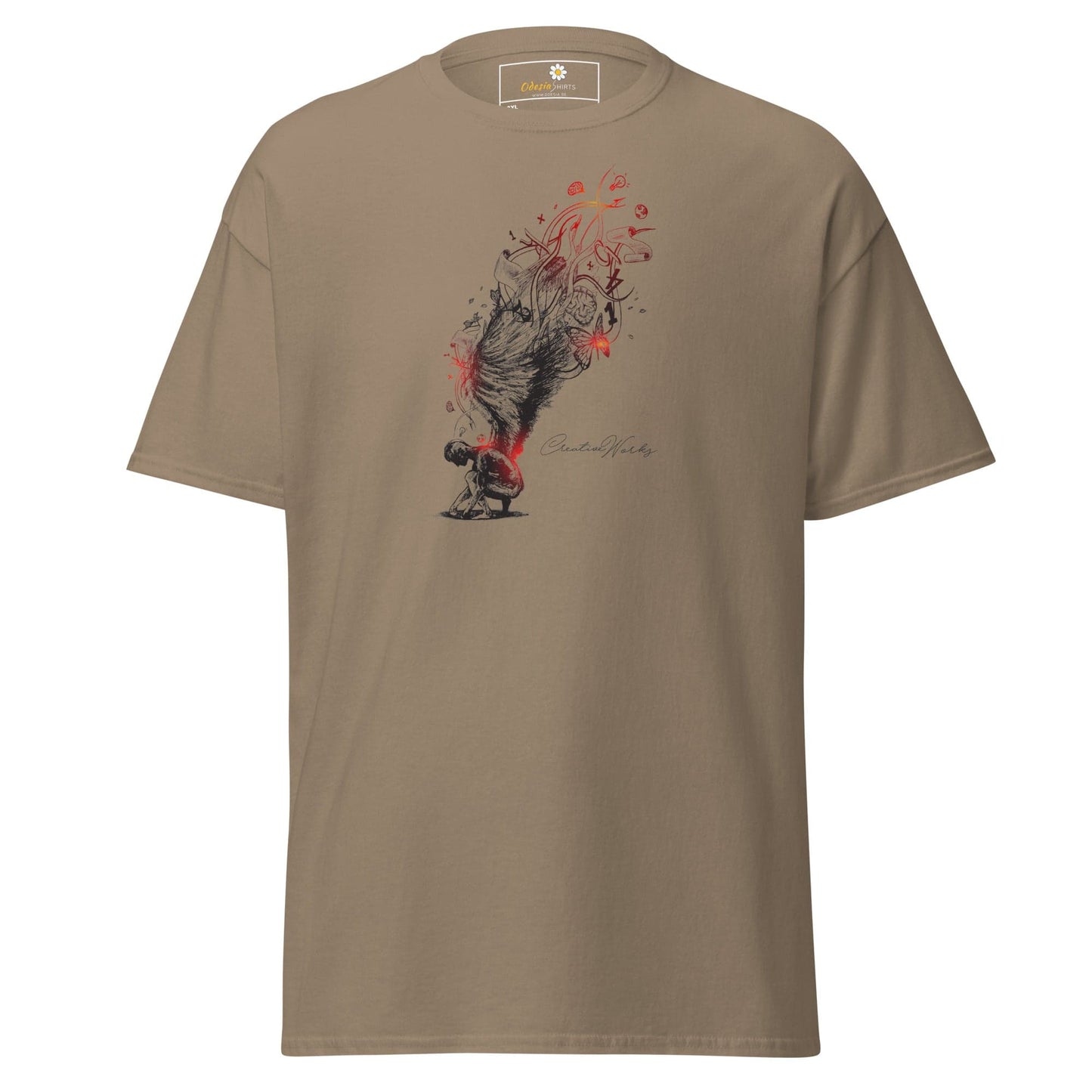 Art T-shirt Design Tee • Men / Women • [2xl-5xl] - Brown Savana / 2xl