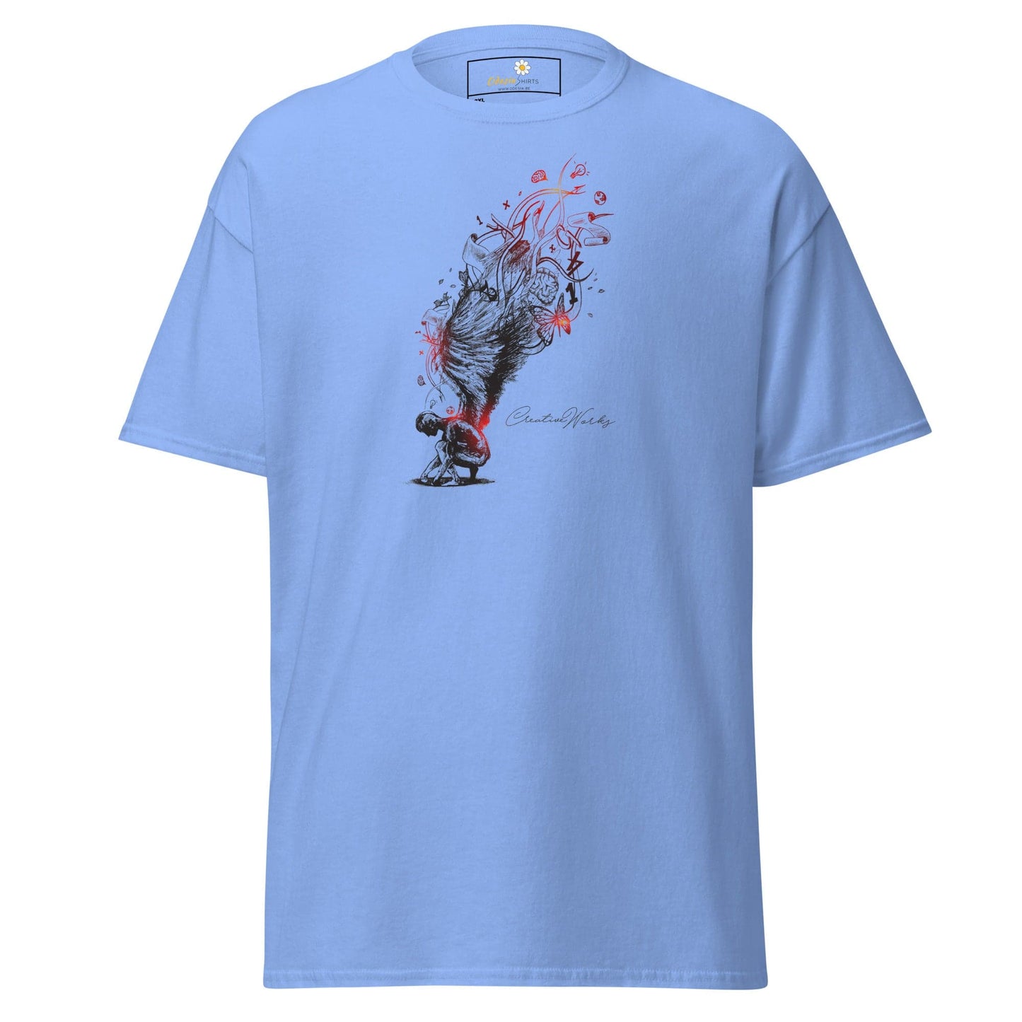 Art T-shirt Design Tee • Men / Women • [2xl-5xl] - Carolina Blue / 2xl