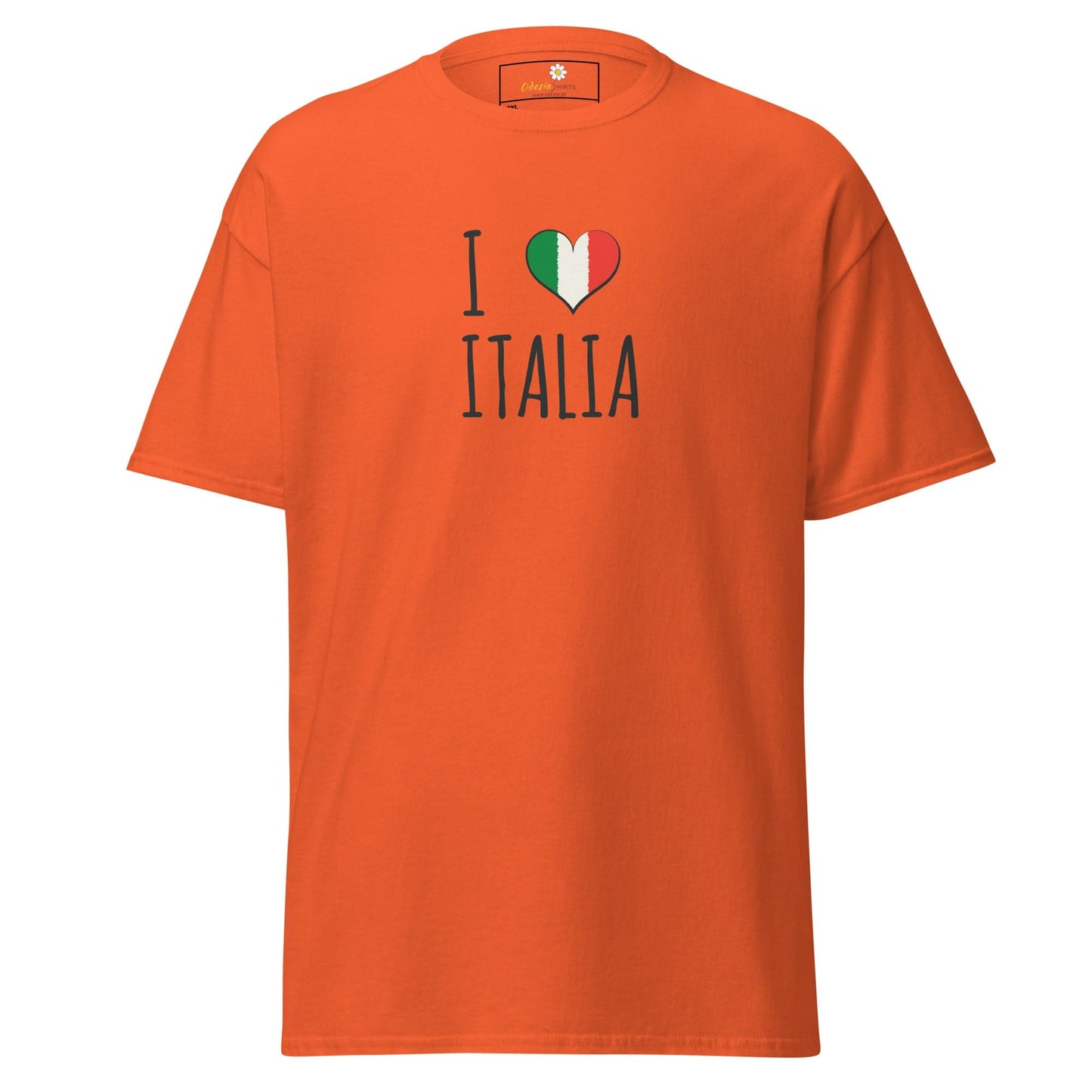 Unisex classic tee - COUNTRY I LOVE ITALY - BIG - Orange / 2XL