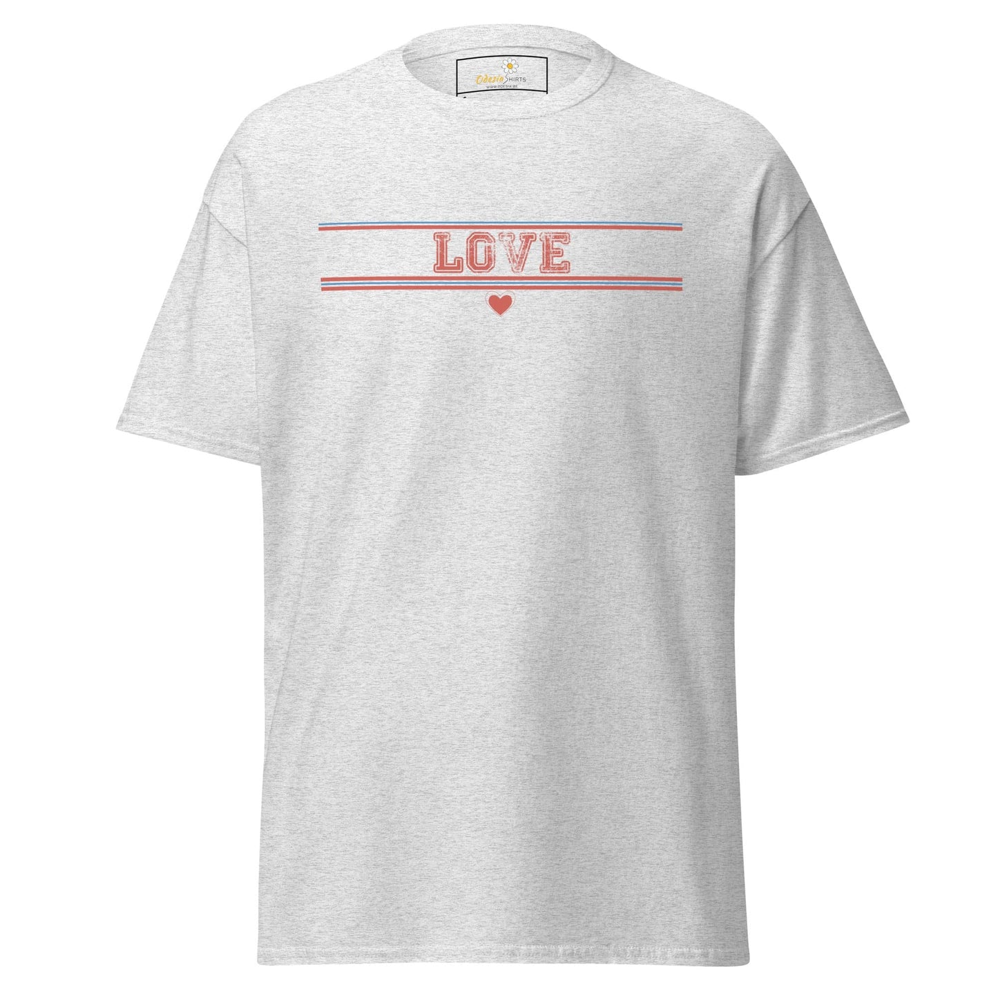 Unisex classic t-shirt - TEXt LOVE - REGULAR - Ash / S