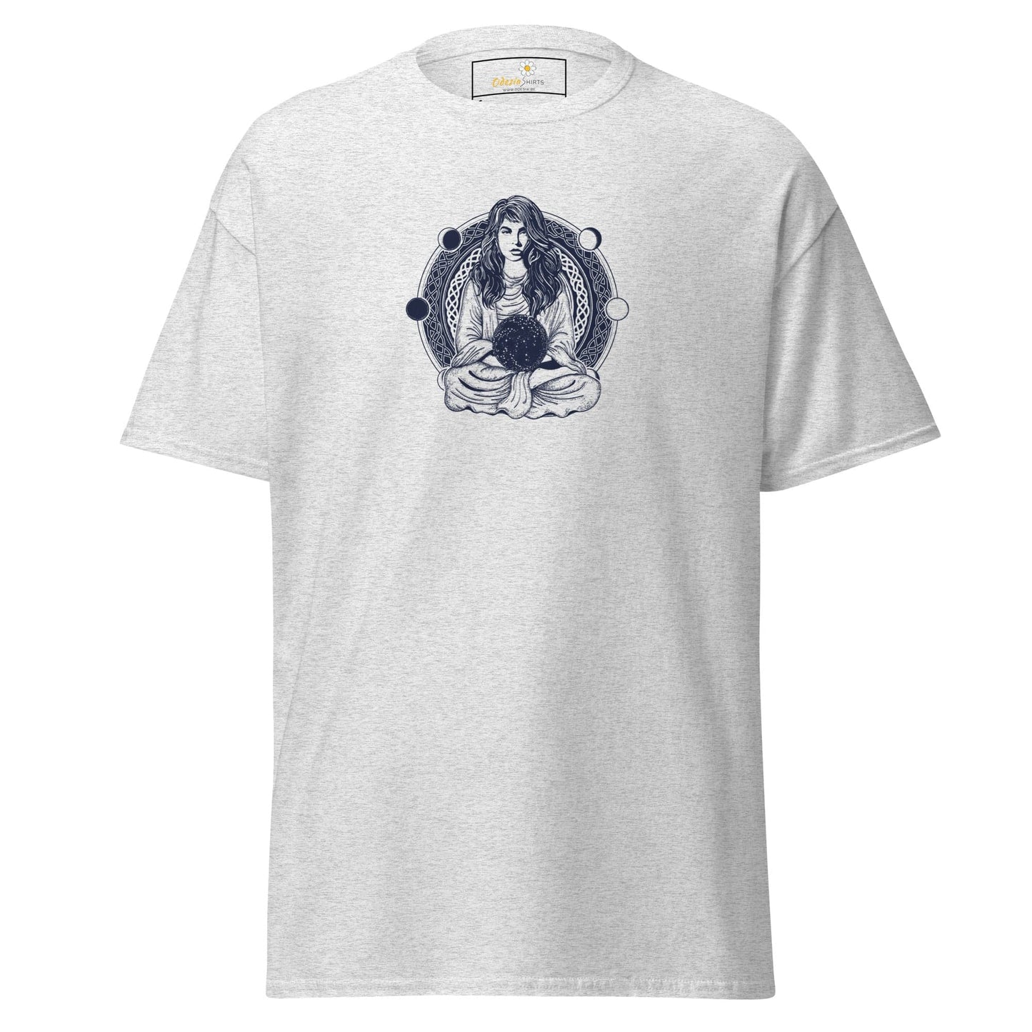 Unisex classic t-shirt - MYSTIC WOMAN MOON - REGULAR - Ash / S