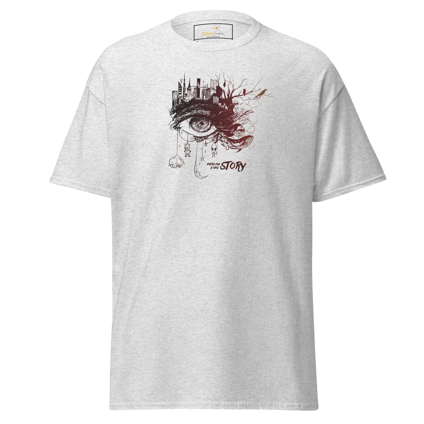 Unisex classic t-shirt - FANTASY EYE STORY - REGULAR - Ash / S