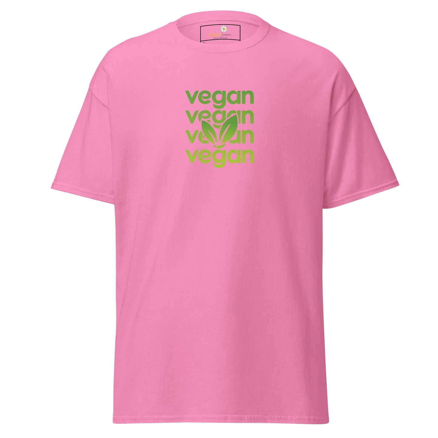 Unisex classic tee - GREEN VEGAN - REGULAR - Azalea / S