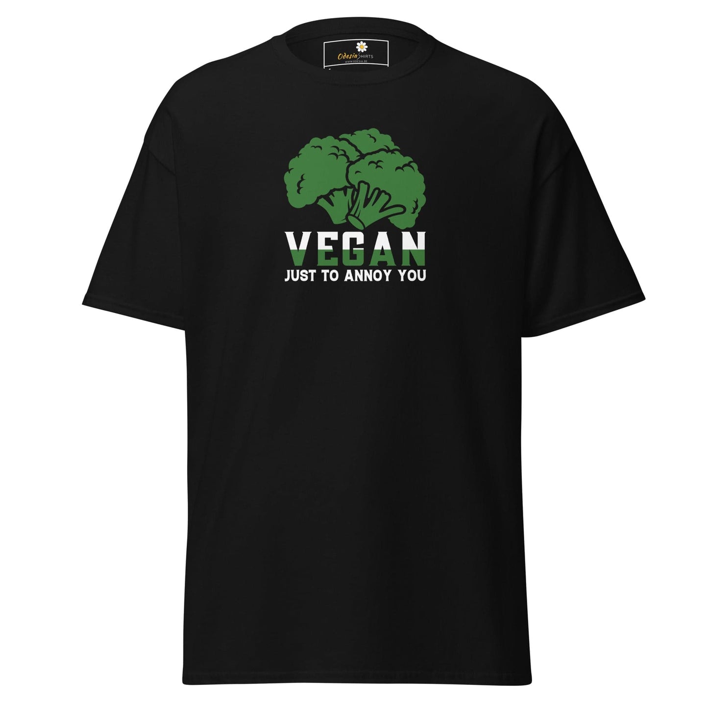 Unisex classic tee - GREEN VEGAN TO ANNOY YOU - REGULAR - Black / S