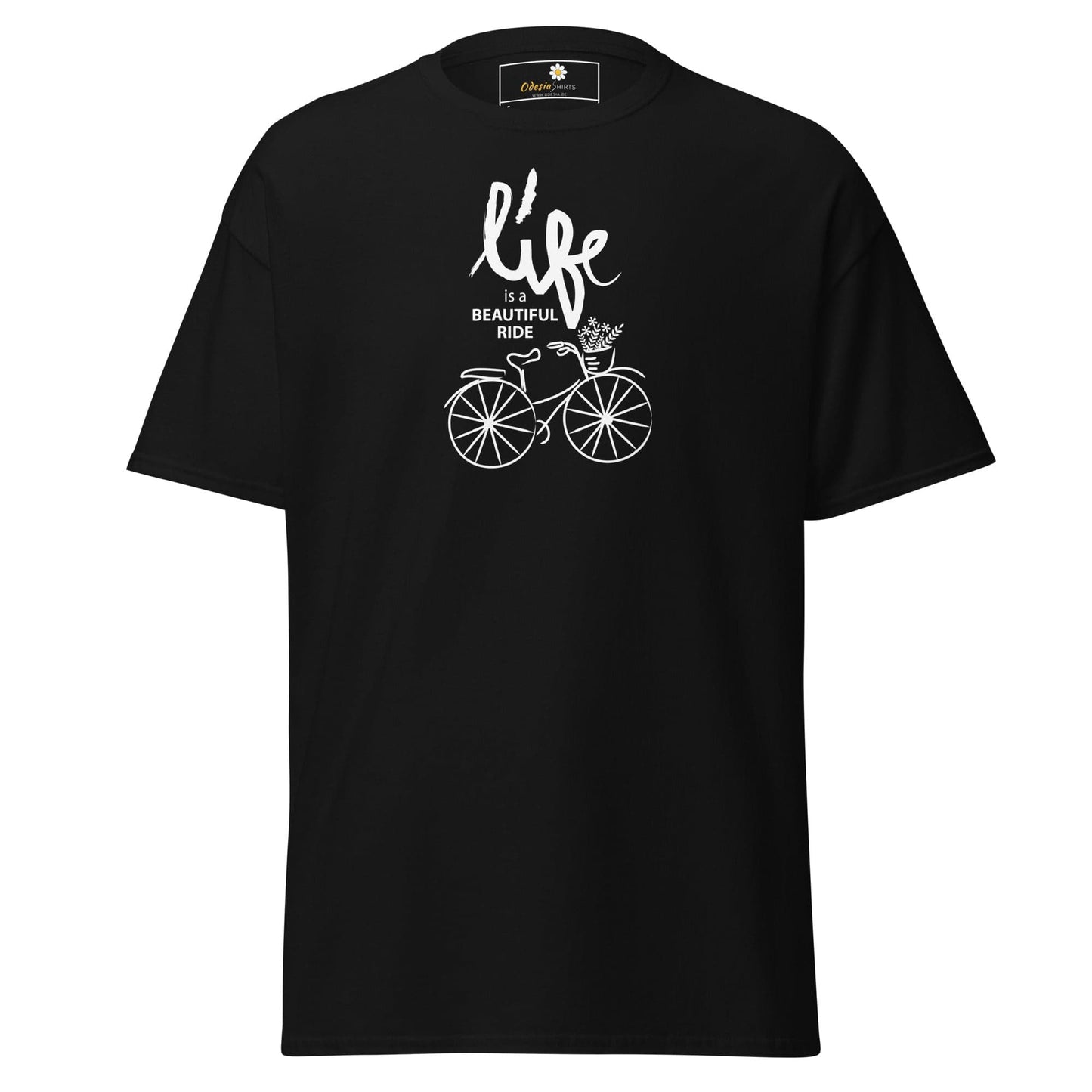 Unisex classic tee - SPORT POSITIVE LIFE BEAUTIFUL - REGULAR - Black / S