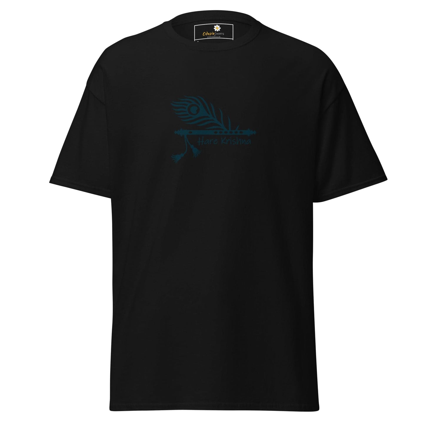 Unisex classic tee - SPIRITUAL KRISHNA’S FLUTE - REGULAR - Black / S