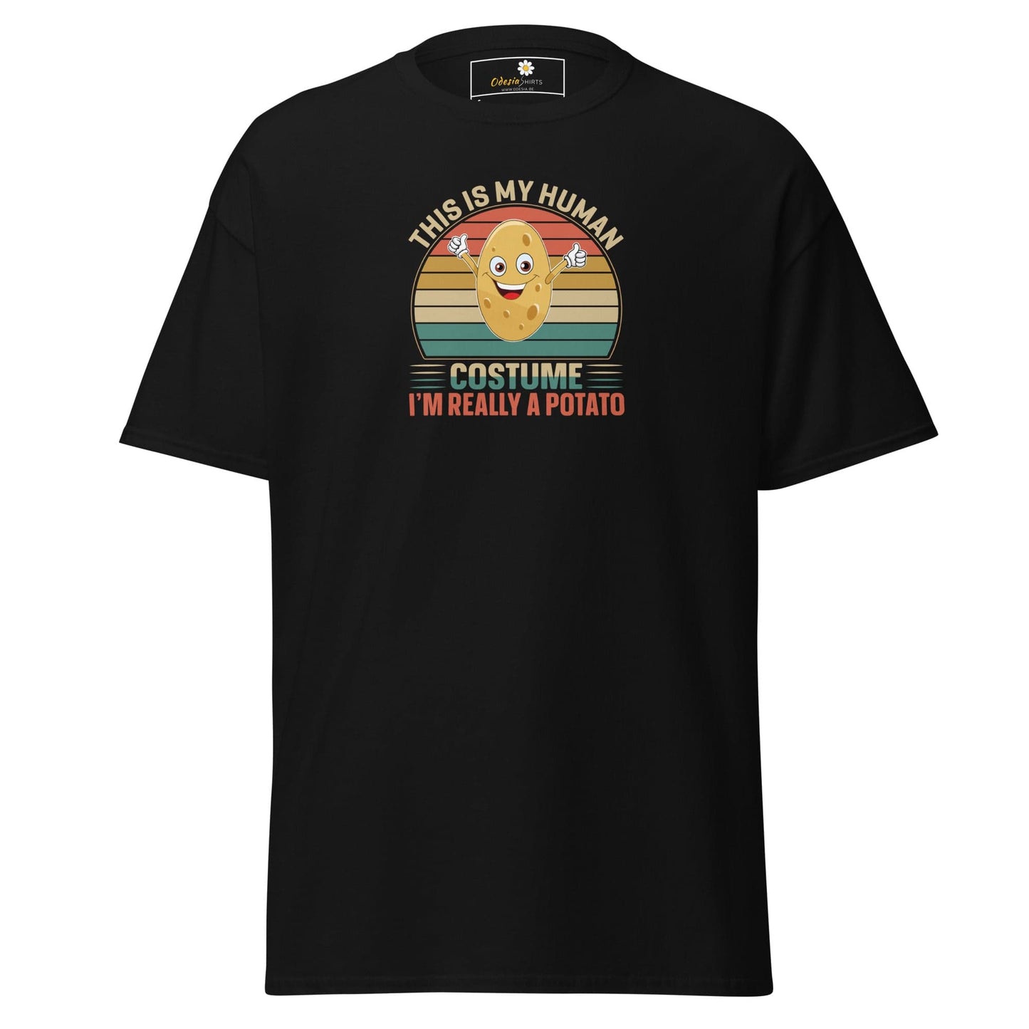 Unisex classic t-shirt - FUN POTATO HUMAN COSTUME - REGULAR - Black / S