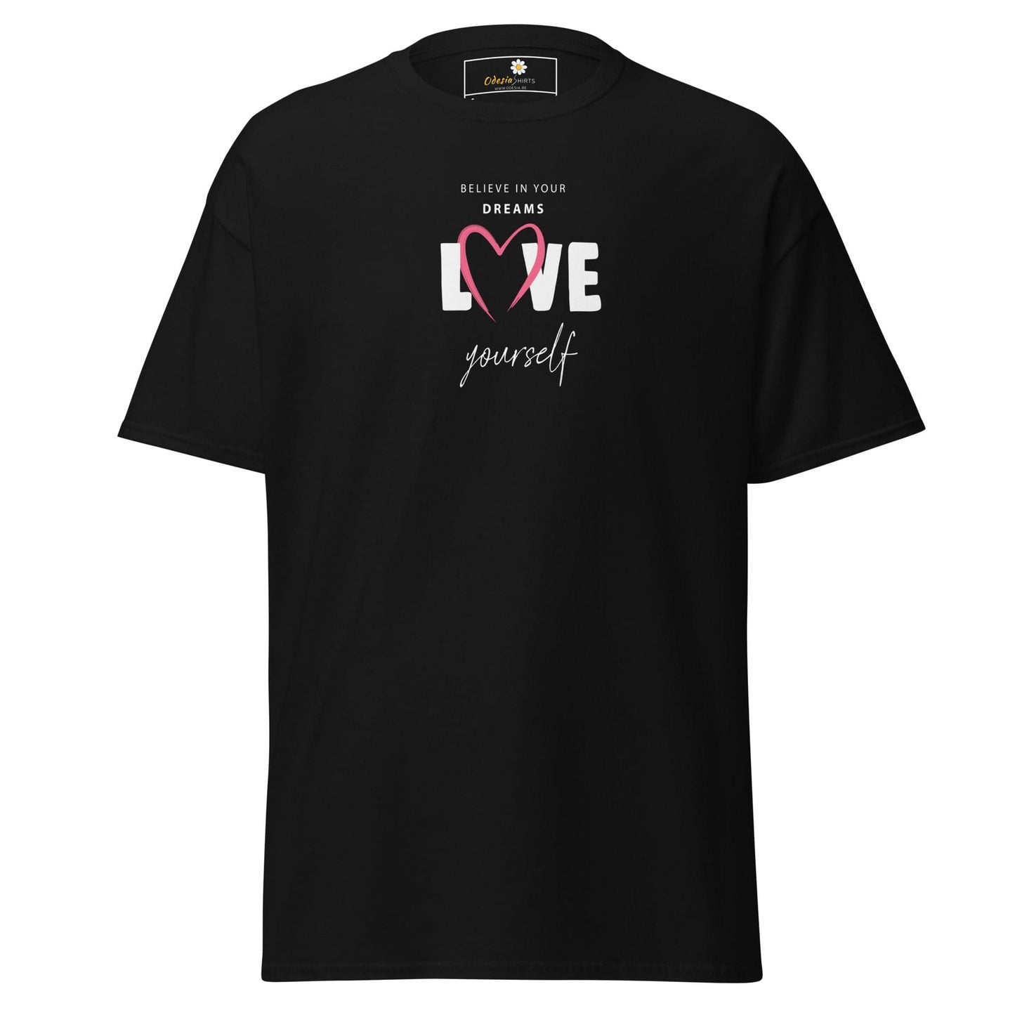 Unisex classic tee - MISC BELIEVE DREAMS LOVE - REGULAR - Black / S