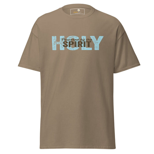 Unisex classic tee - SPIRITUAL POWERED HOLY SPIRIT - REGULAR - Brown Savana / S