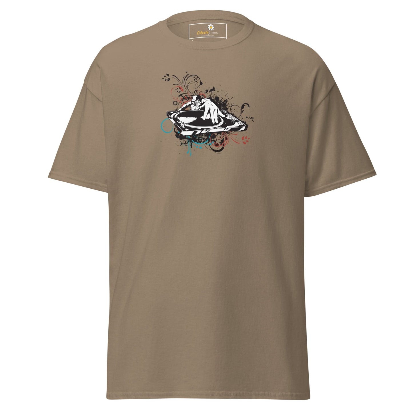 Unisex classic tee - MUSIC DISK JOCKEY - REGULAR - Brown Savana / S