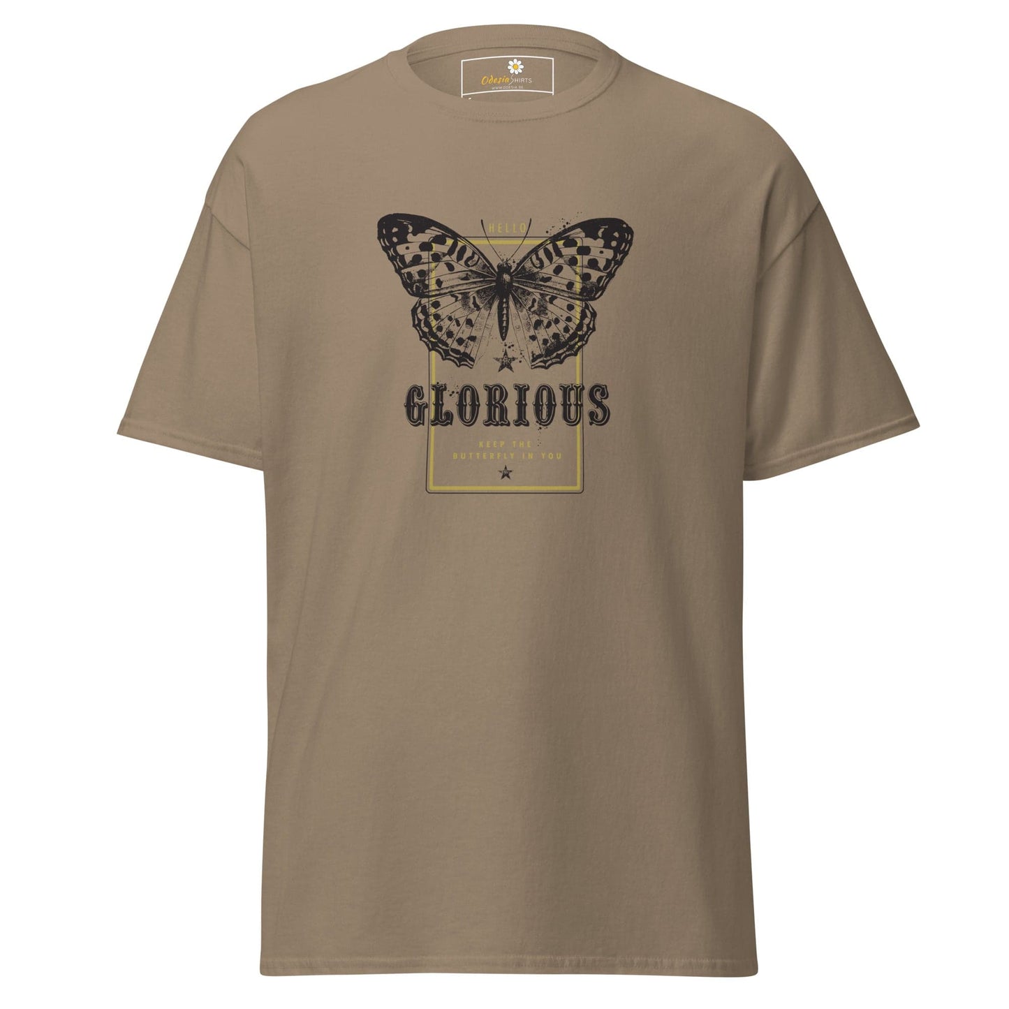 Unisex classic tee - ANIMALS GLORIOUS BUTTERFLY - REGULAR - Brown Savana / S