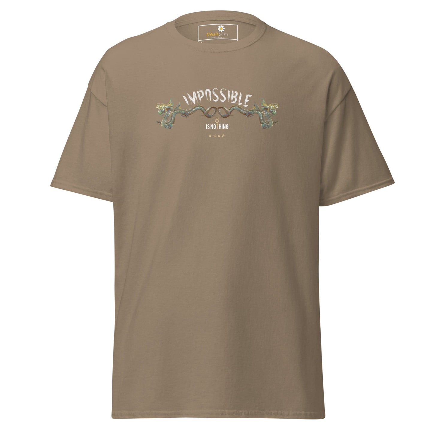 Unisex classic t-shirt - MYSTIC IMPOSSIBLE IS NOTHING - REGULAR - Brown Savana / S