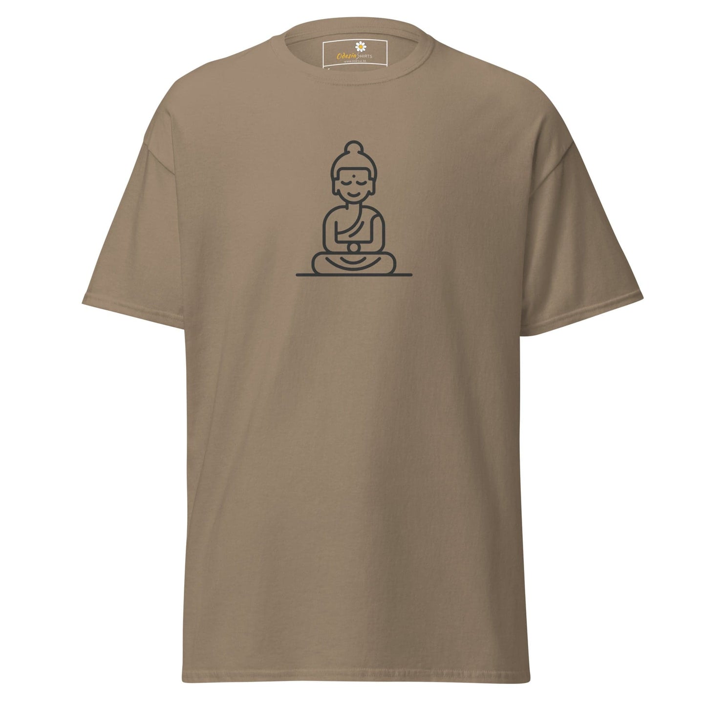 Unisex classic t-shirt - MYSTIC MONK MEDITATING - REGULAR - Brown Savana / S