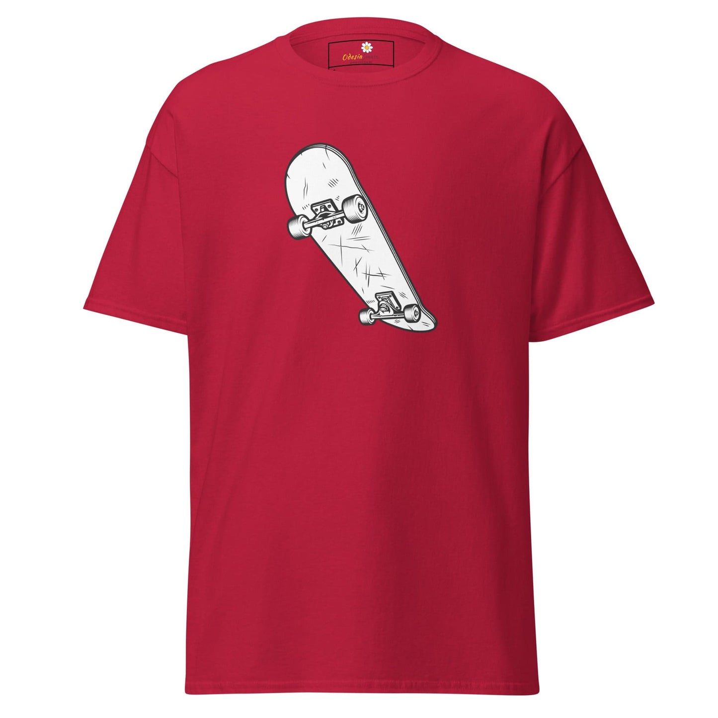 Unisex classic t-shirt - SPORT SKATEBOARD - REGULAR - Cardinal / S