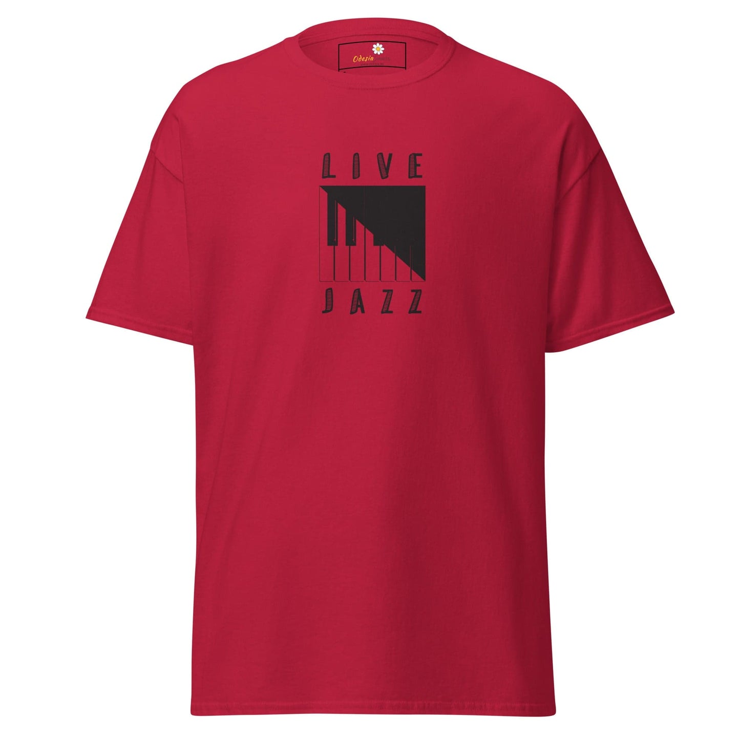Unisex classic t-shirt - MUSIC LIFE JAZZ - REGULAR - Cardinal / S
