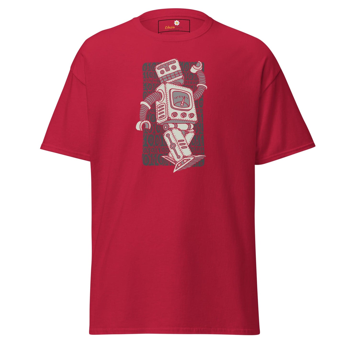 Unisex classic t-shirt - FANTASY ROBOTS NEVER DIE - REGULAR - Cardinal / S