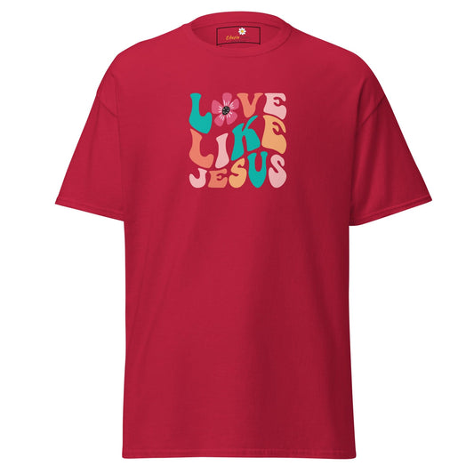 Unisex classic tee - SPIRITUAL LOVE LIKE JESUS - REGULAR - Cardinal / S