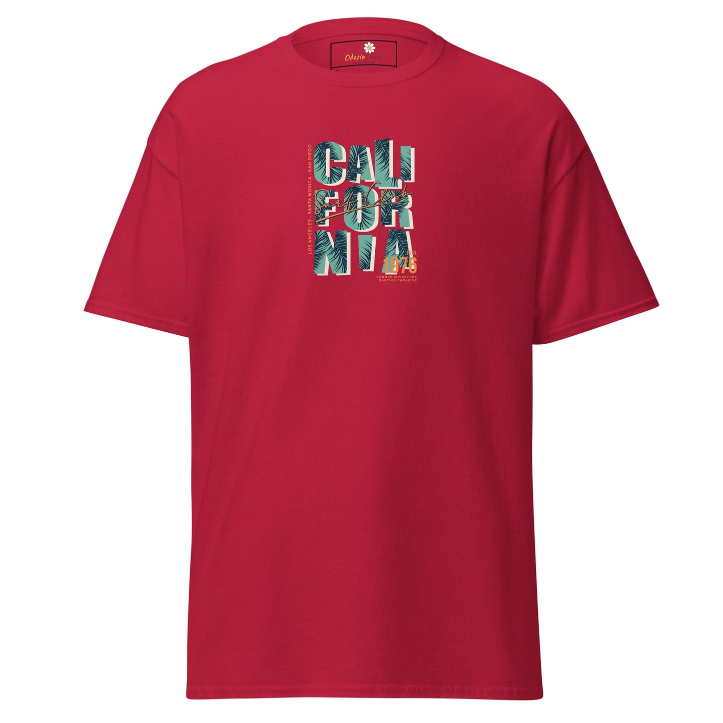 Unisex classic tee - TEXT CALIFORNIA - REGULAR - Cardinal / S