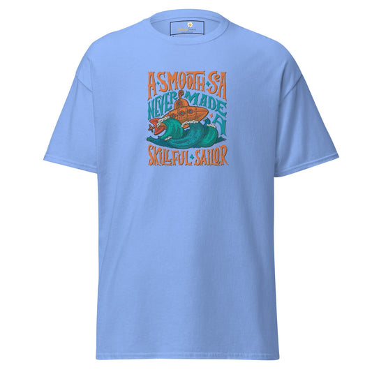 Unisex classic t-shirt - SEALIFE A SMOOTH SEA NEVER MADE - REGULAR - Carolina Blue / S