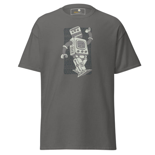 Unisex classic t-shirt - FANTASY ROBOTS NEVER DIE - REGULAR - Charcoal / S