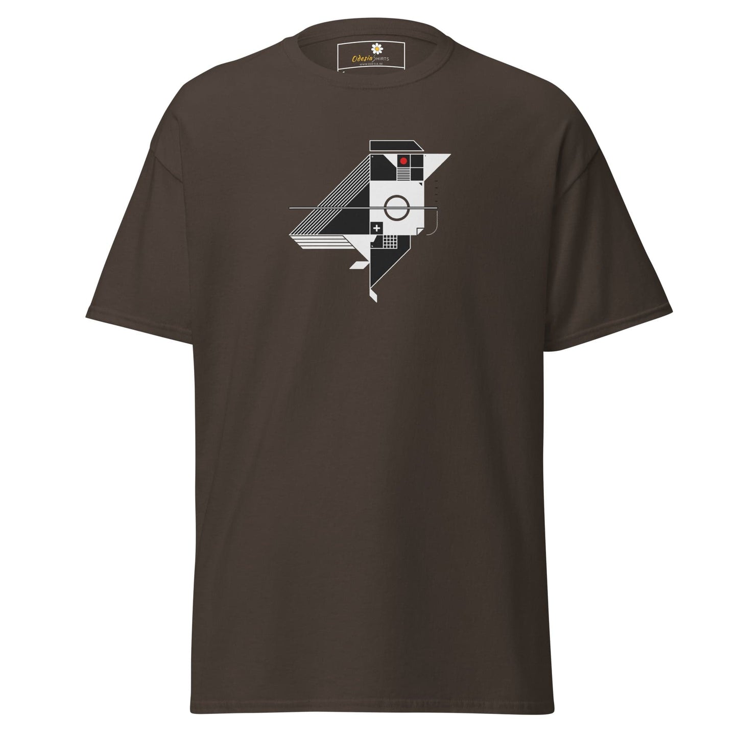 Unisex classic tee - ABSTRACT BIRD - REGULAR - Dark Chocolate / S