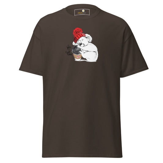 Unisex classic tee - WILD LIFE FUN KOALA - REGULAR - Dark Chocolate / S