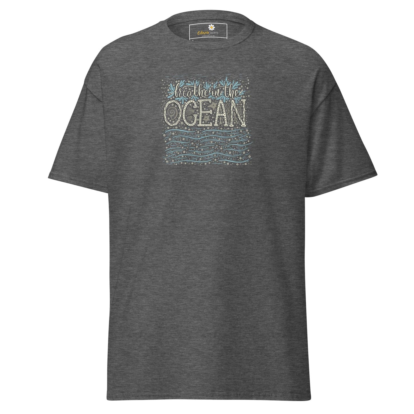 Unisex classic tee - NATURE OCEAN - REGULAR - Dark Heather / S