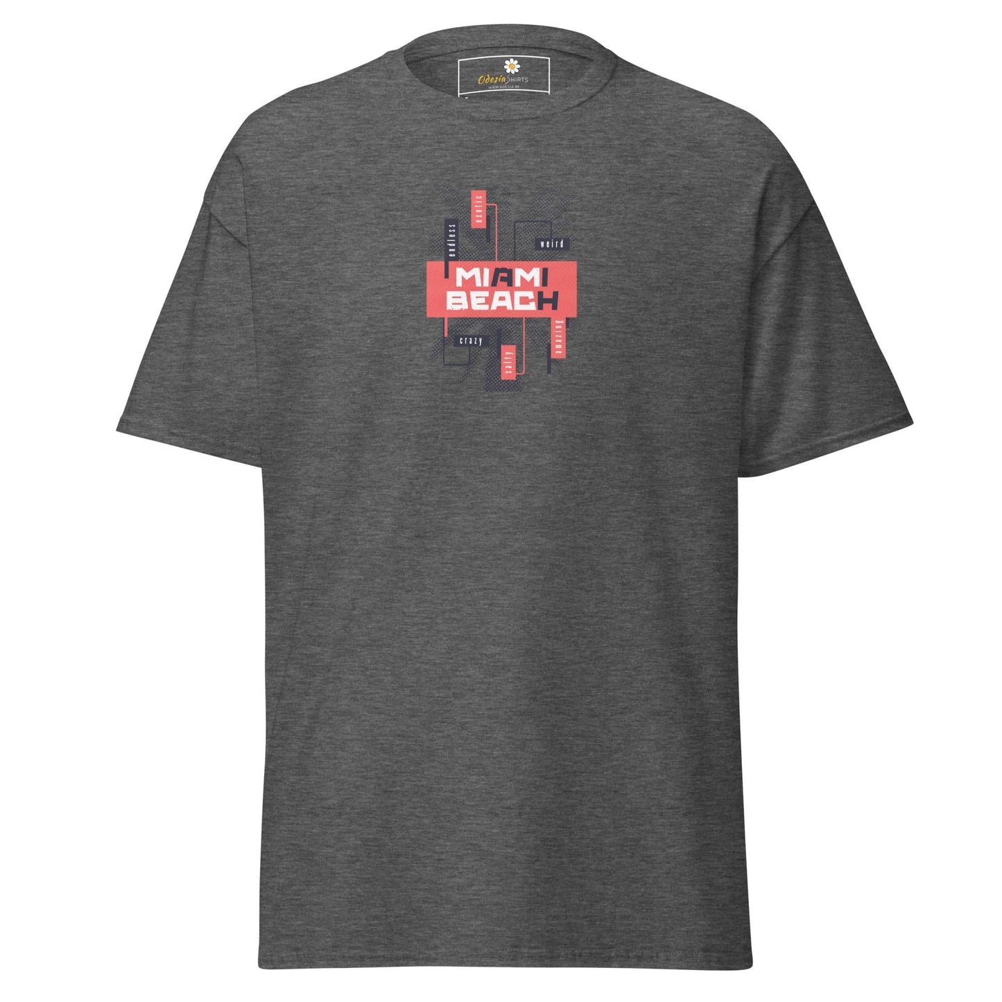Unisex classic tee - COUNTRY SUMMER MIAMI BEACH - REGULAR - Dark Heather / S