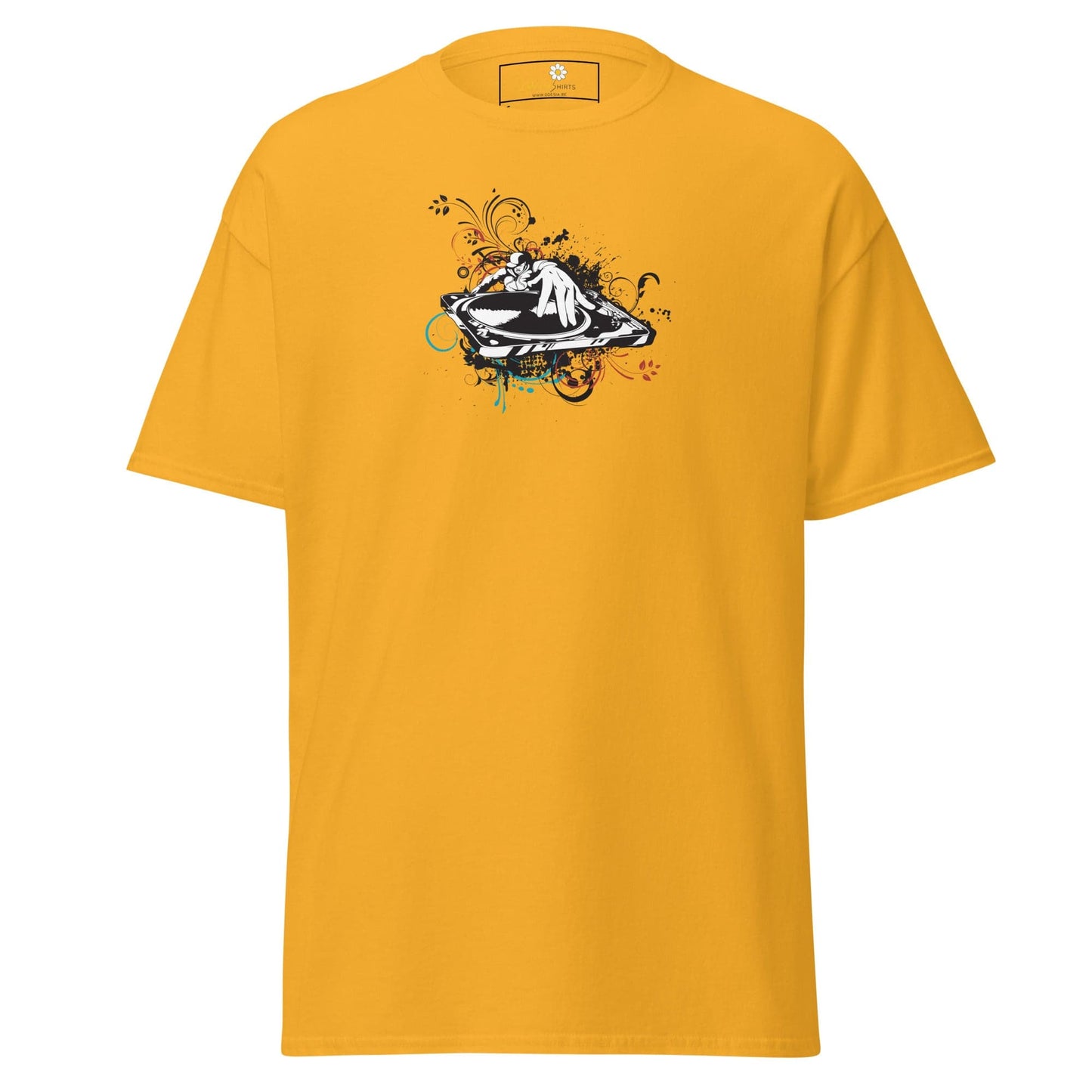 Unisex classic tee - MUSIC DISK JOCKEY - REGULAR - Gold / S