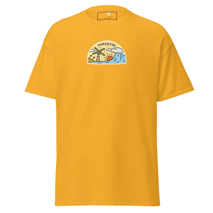 Unisex classic tee - SUMMER ISLAND PARADISE - REGULAR - Gold / S