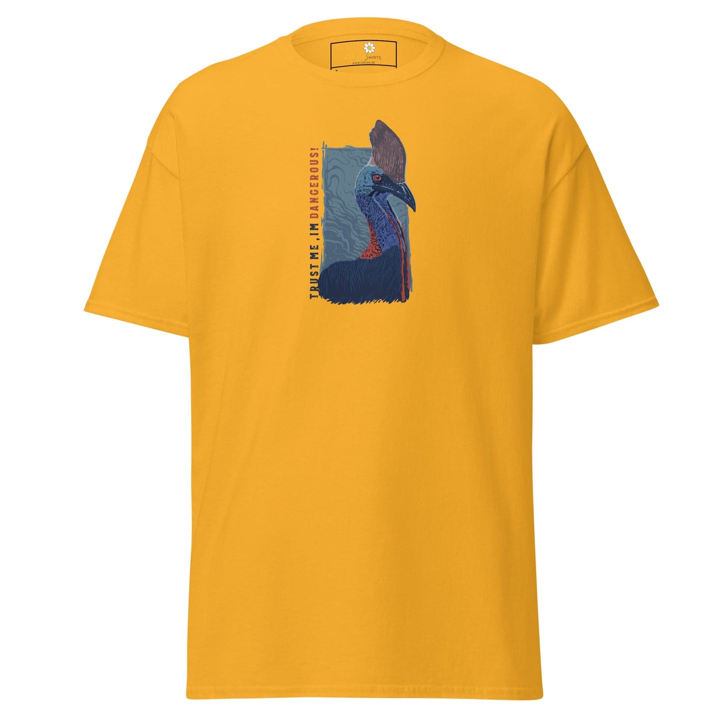 Unisex classic t-shirt - WILD LIFE DANGEROUS - REGULAR - Gold / S