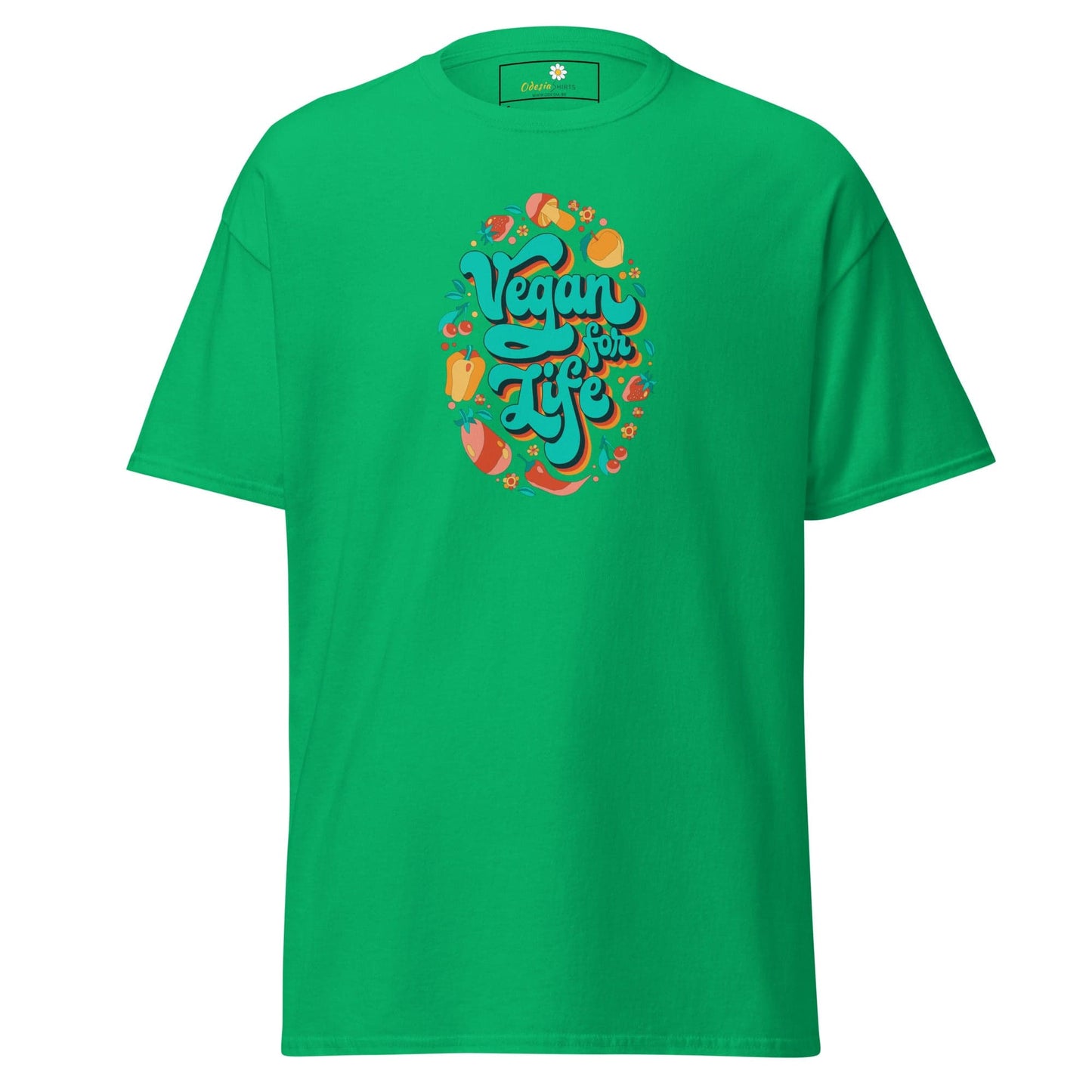 Unisex classic t-shirt - VEGAN FOR LIFE - REGULAR - Irish Green / S