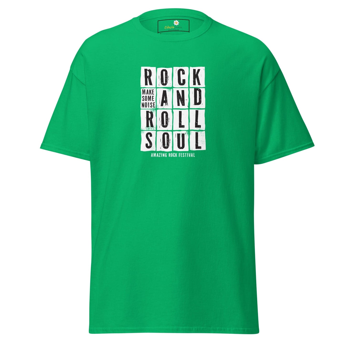 Unisex classic t-shirt - MUSIC ROCK AND ROLL SOUL - REGULAR - Irish Green / S