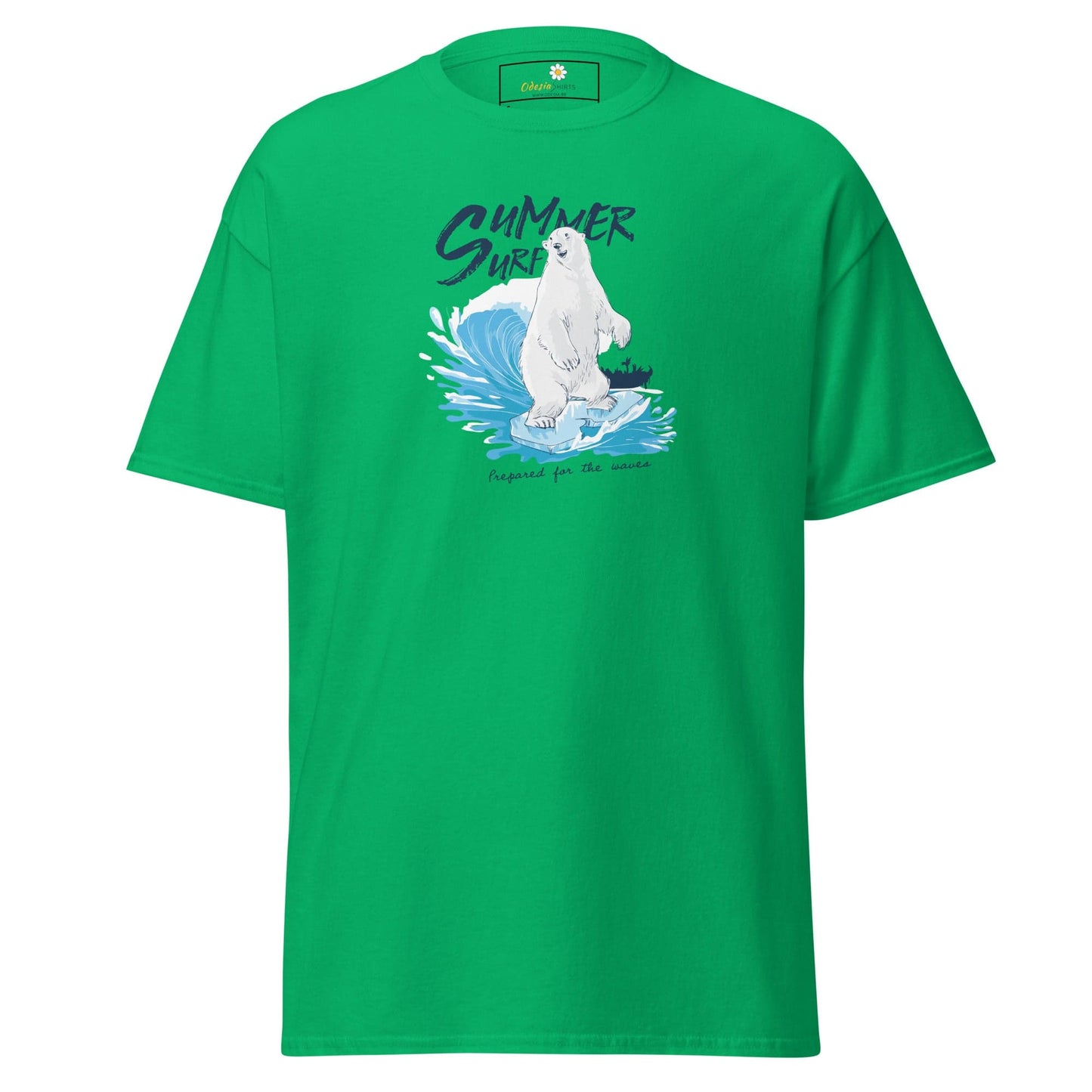 Unisex classic t-shirt - WILD LIFE SUMMER BEAR - REGULAR - Irish Green / S