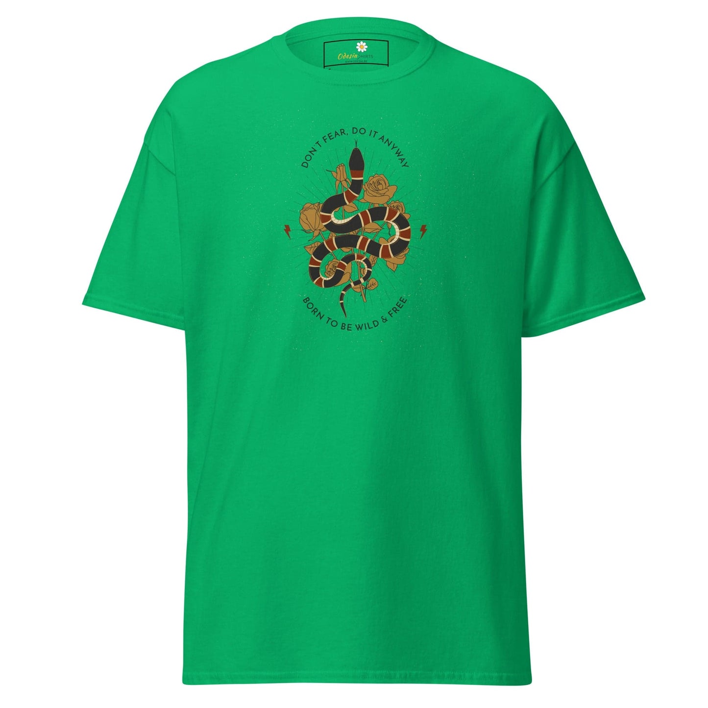Unisex classic t-shirt - SNAKE TO BE WILD - REGULAR - Irish Green / S