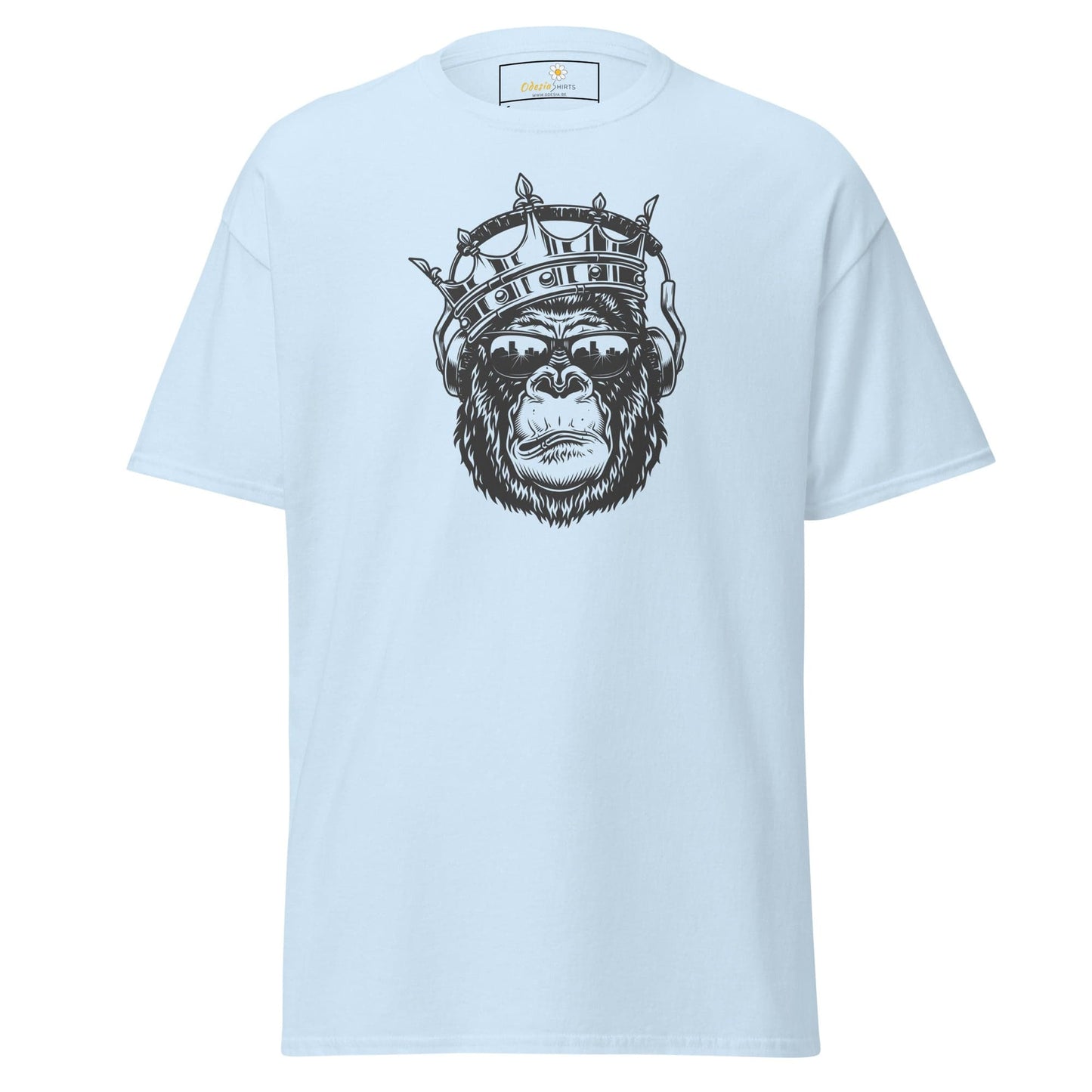 Unisex classic t-shirt - WILD LIFE MONKEY KING -REGULAR - Light Blue / S