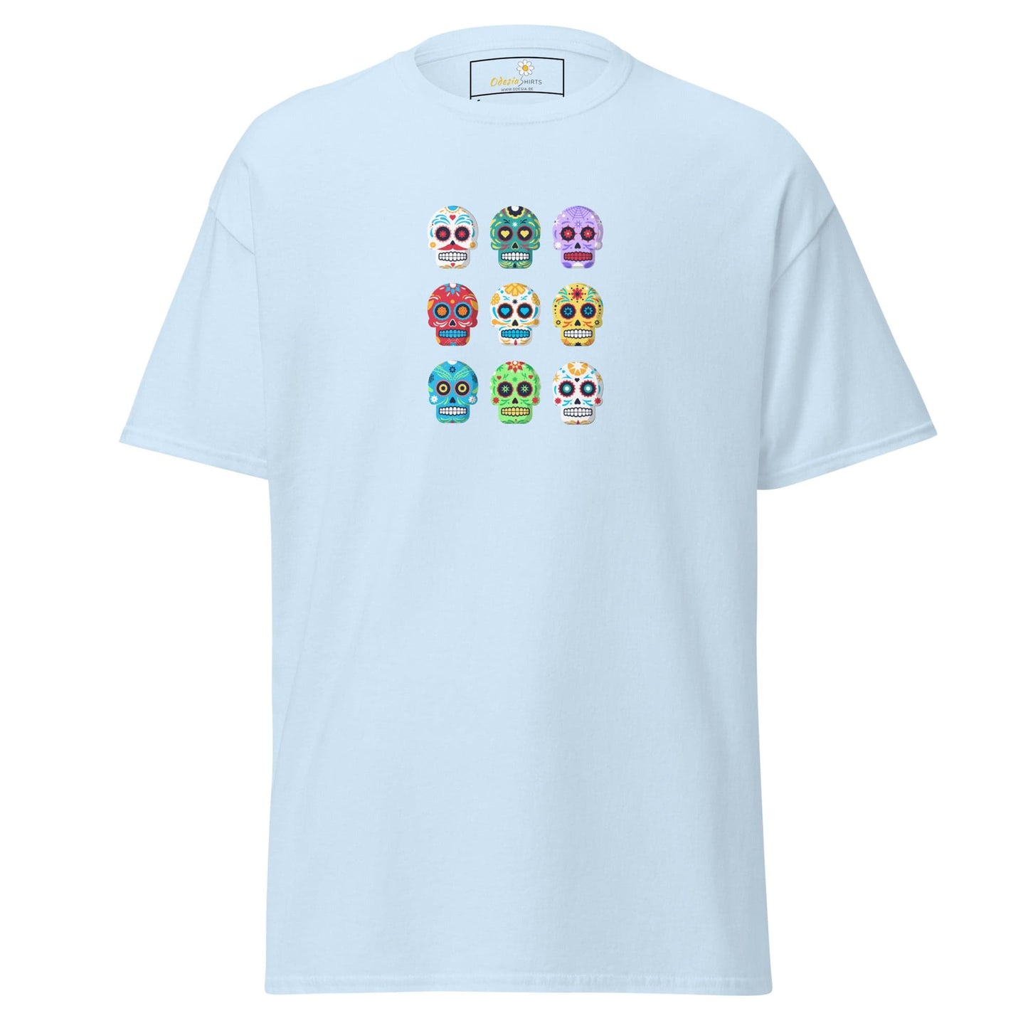 Unisex classic tee - SKULL COLOR SKULLS - REGULAR - Light Blue / S