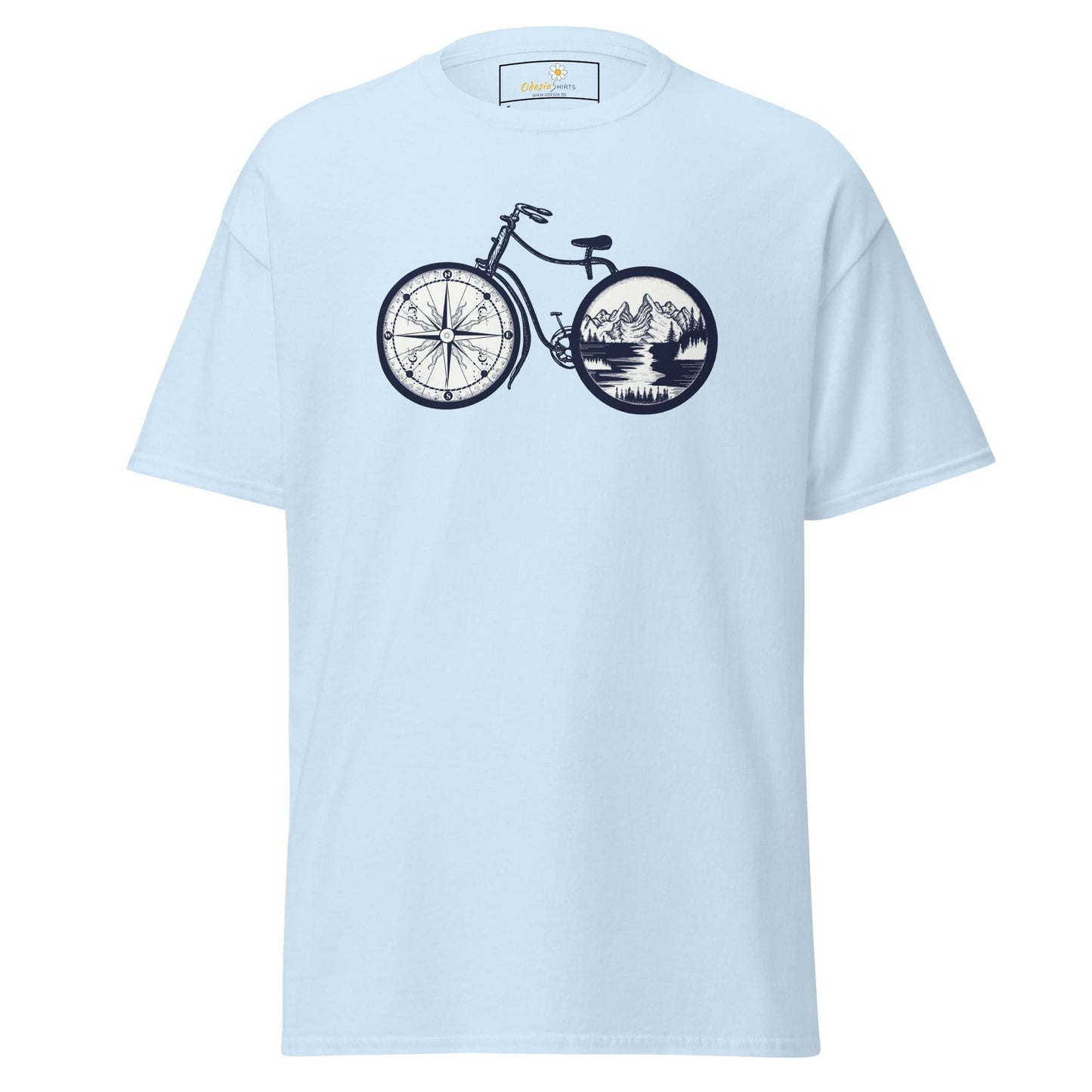 Unisex classic t-shirt - SPORT BIKE DIRECTION MOUNTAINS - REGULAR - Light Blue / S