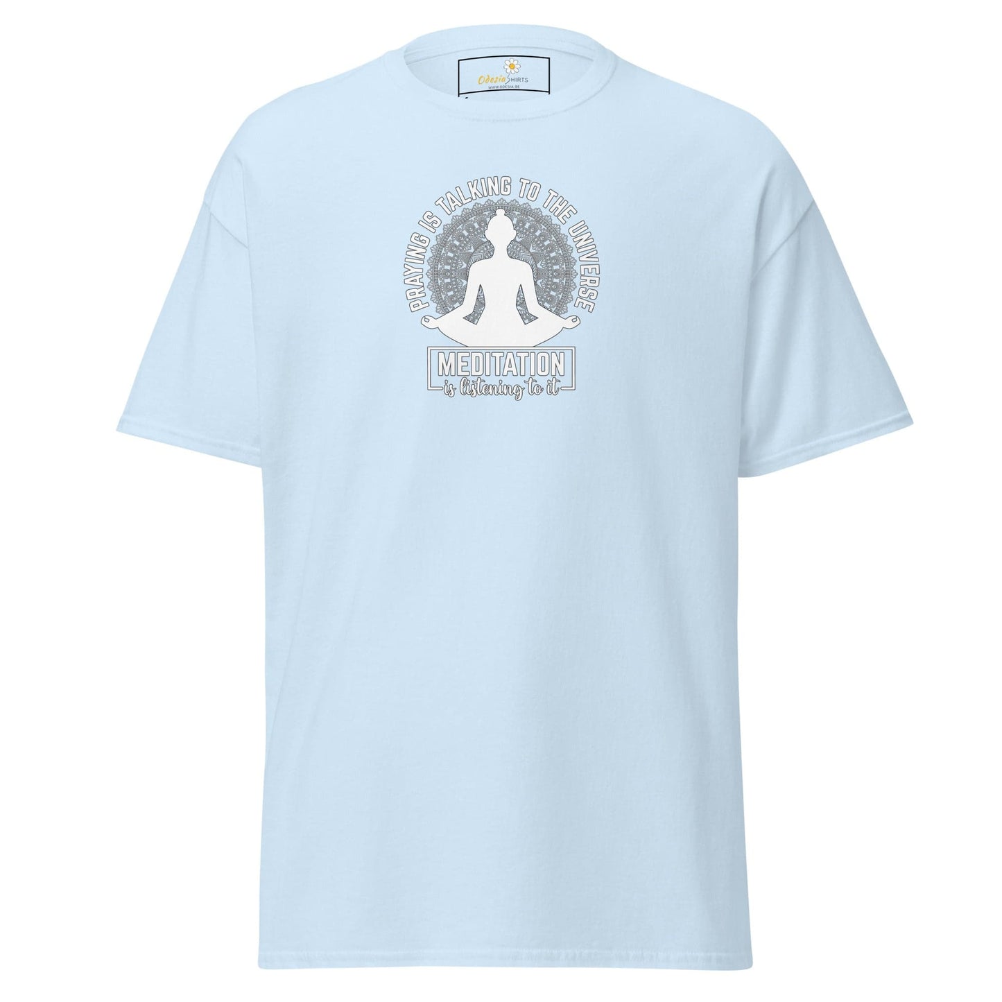 Unisex classic tee - SPIRITUAL MEDITATION IS LISTENING - REGULAR - Light Blue / S