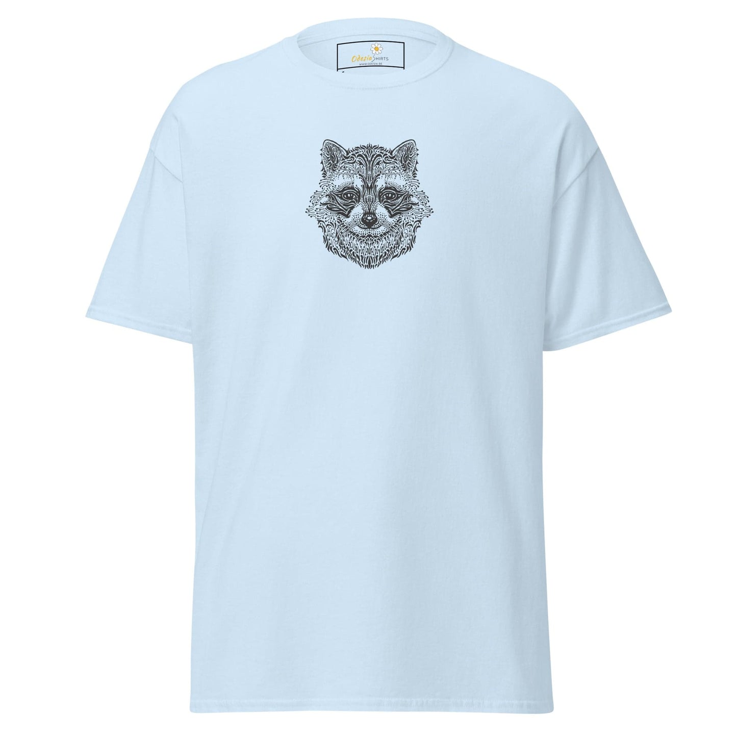 Unisex classic tee - WILD LIFE RACCOON - REGULAR - Light Blue / S