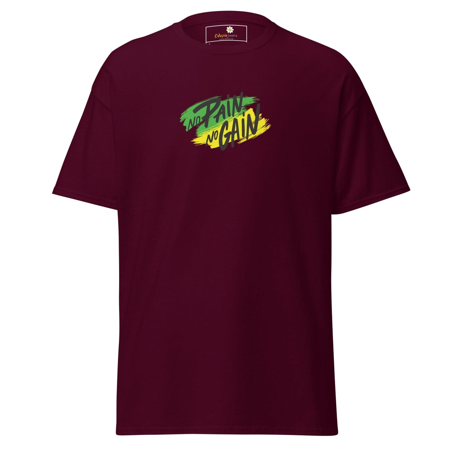 Unisex classic tee - SPORT NO PAIN NO GAIN - REGULAR - Maroon / S