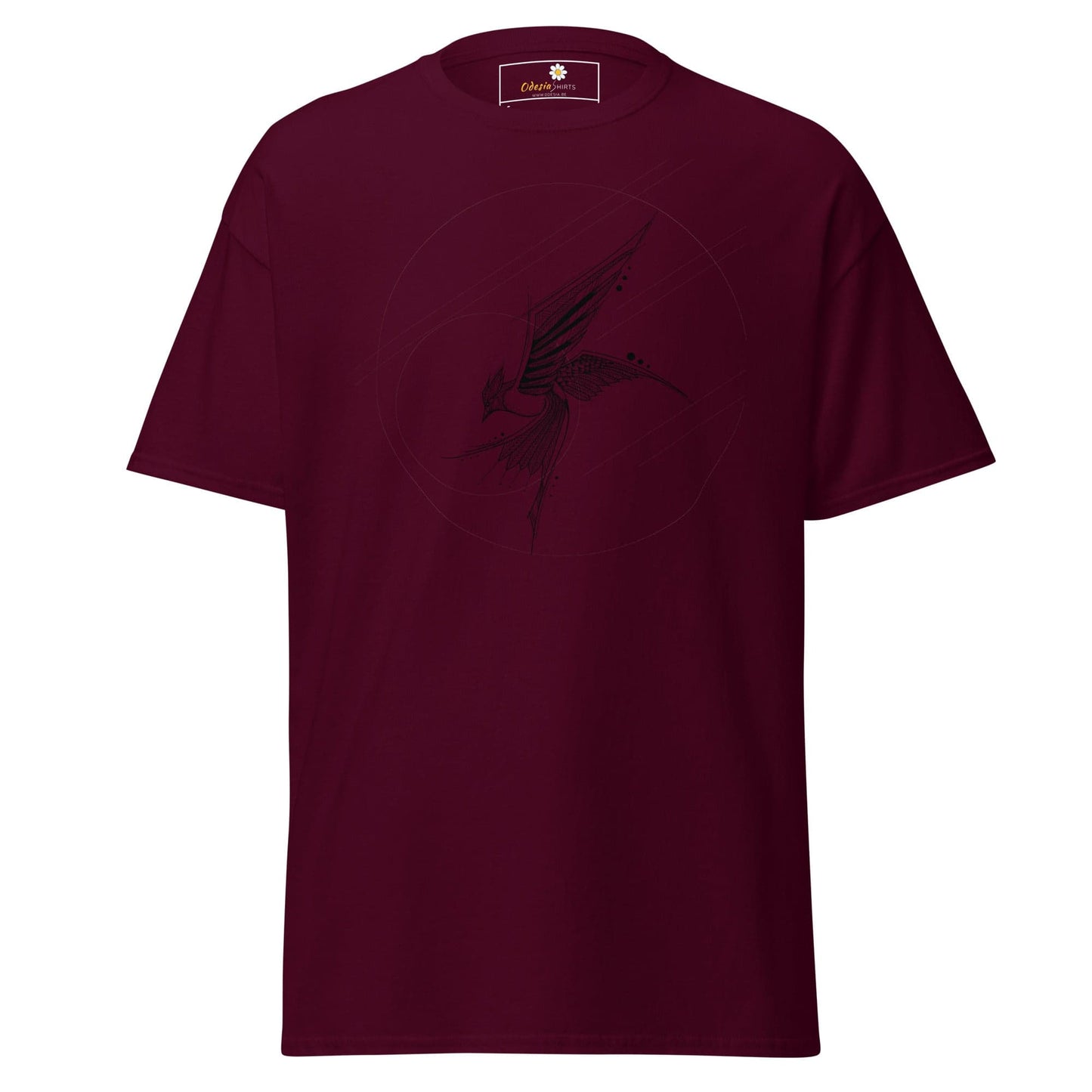 Unisex classic tee - ANIMALS BIRD - REGULAR - Maroon / S