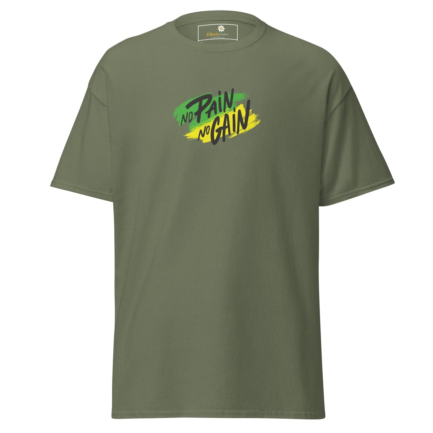 Unisex classic tee - SPORT NO PAIN NO GAIN - REGULAR - Military Green / S