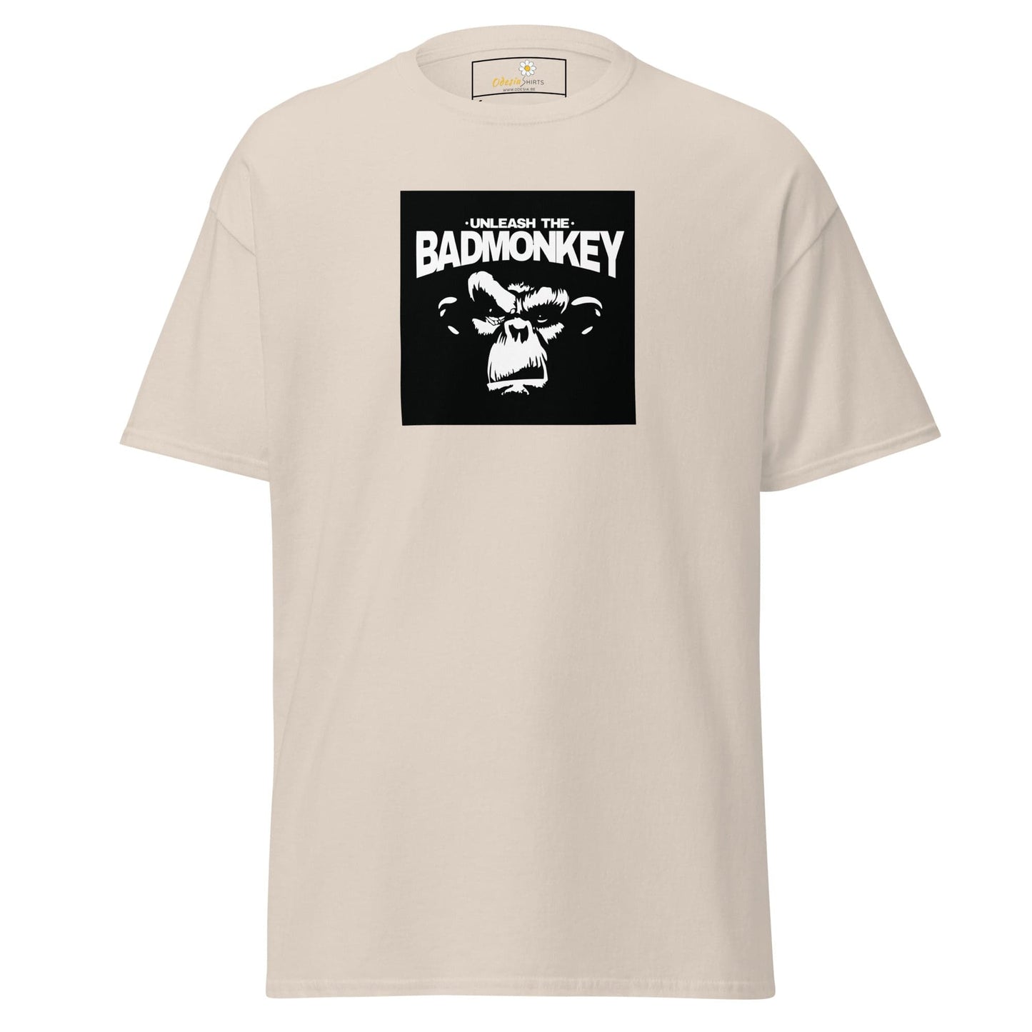 Unisex classic t-shirt - WILD LIFE UNLEASH MONKEY - REGULAR - Natural / S