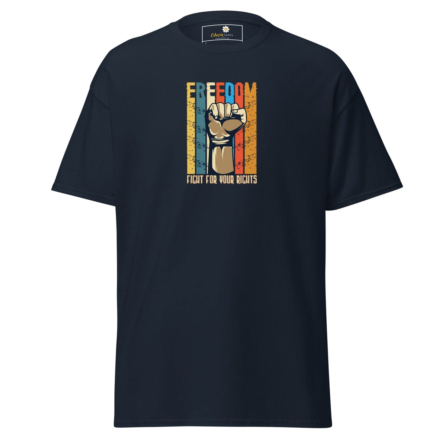Unisex classic tee - MISC FIGHT FOR FREEDOM - REGULAR - Navy / S
