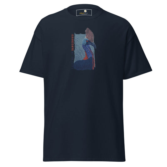 Unisex classic t-shirt - WILD LIFE DANGEROUS - REGULAR - Navy / S