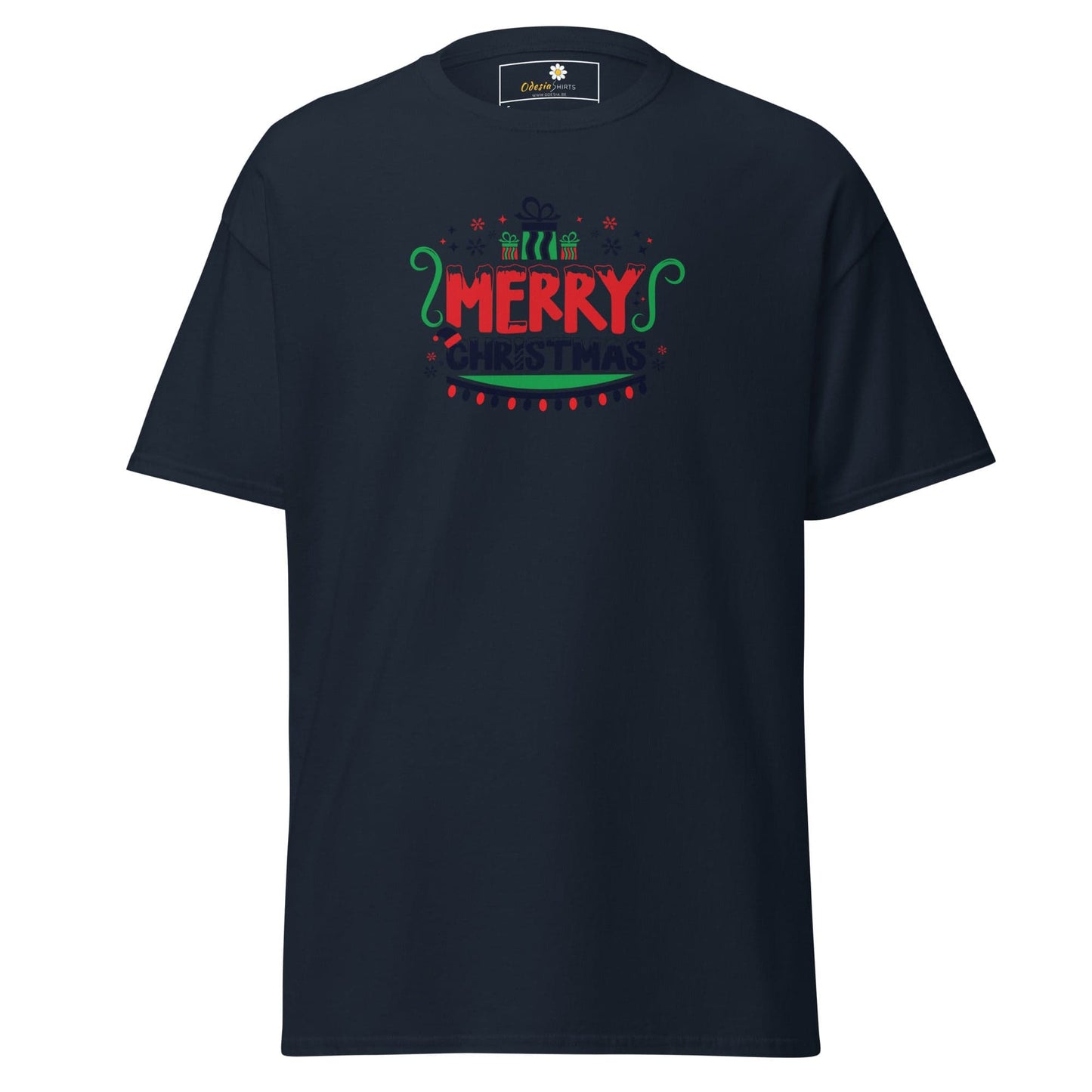 Unisex classic t-shirt - SEASONAL MERRY CHRISTMASS - REGULAR - Navy / S