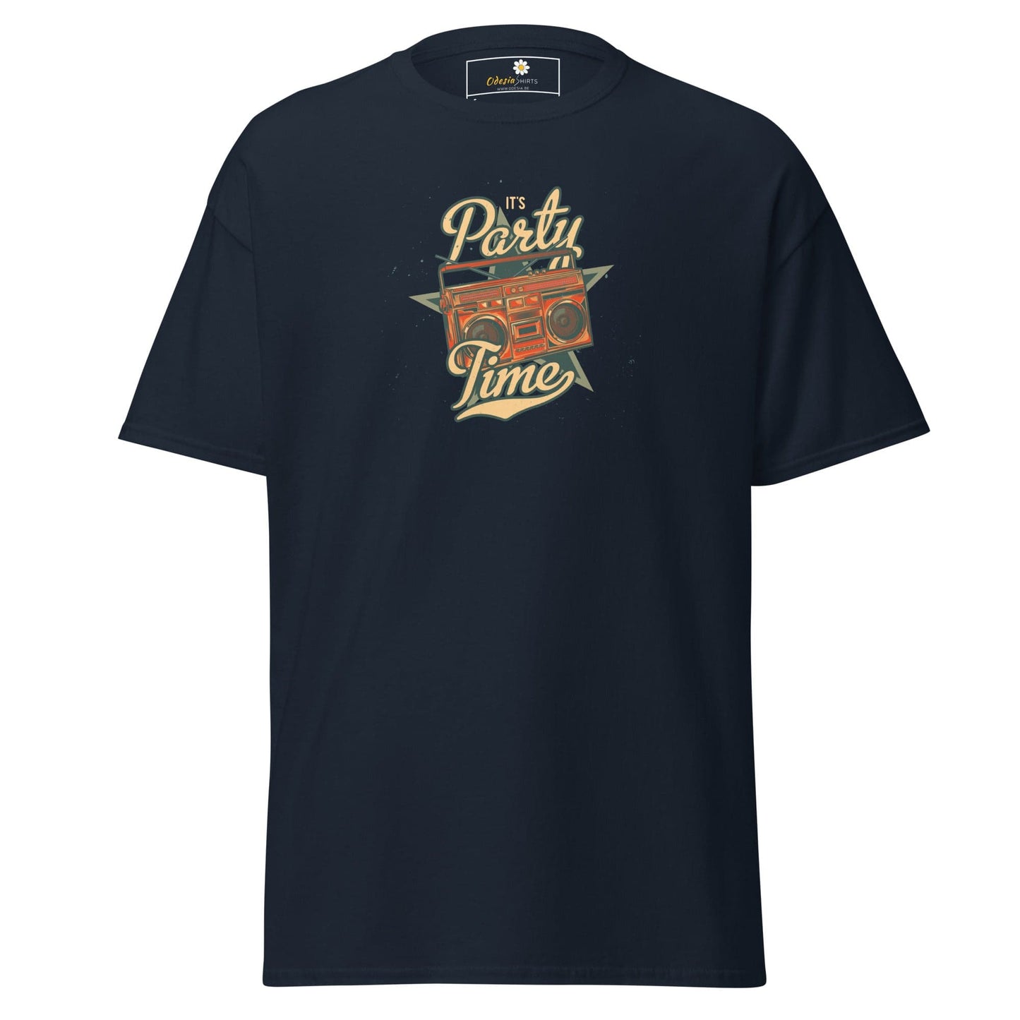 Unisex classic tee - MUSIC PARTY TIME - REGULAR - Navy / S