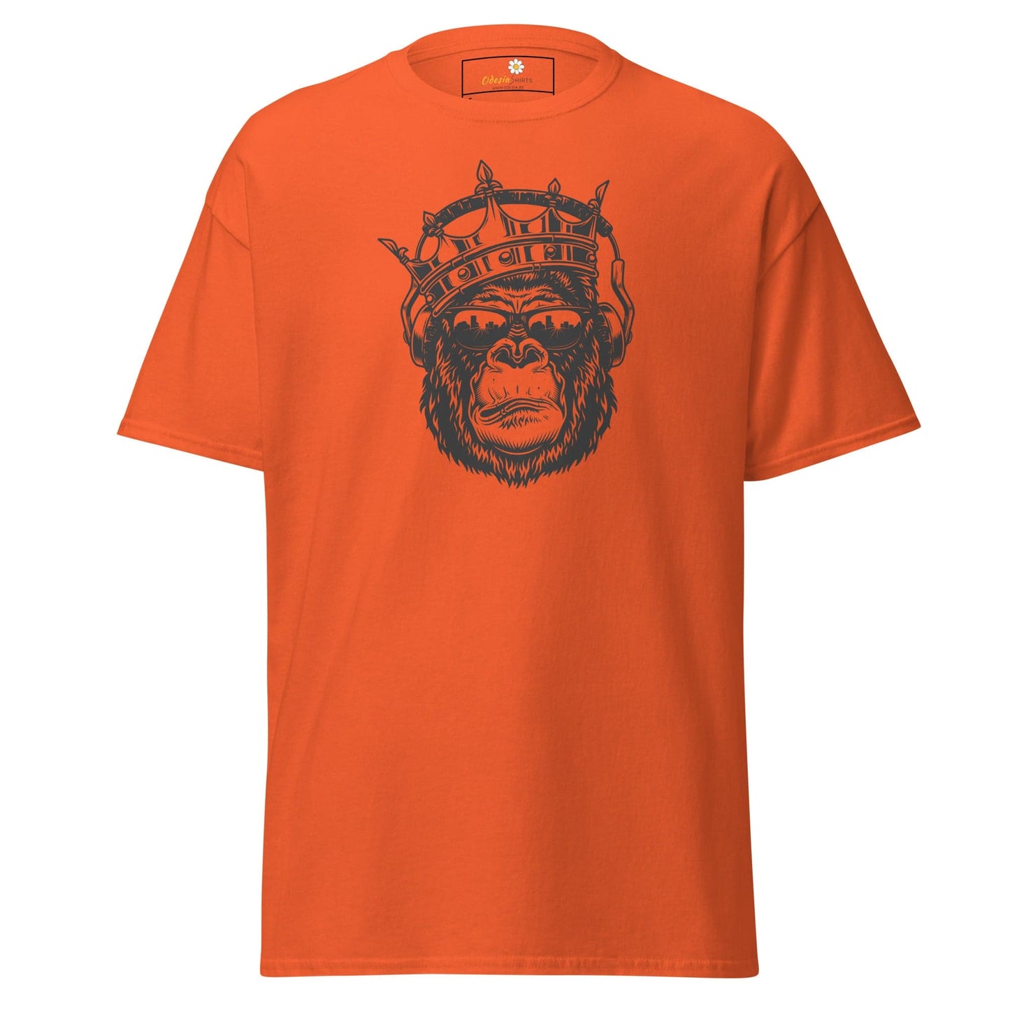 Unisex classic t-shirt - WILD LIFE MONKEY KING -REGULAR - Orange / S